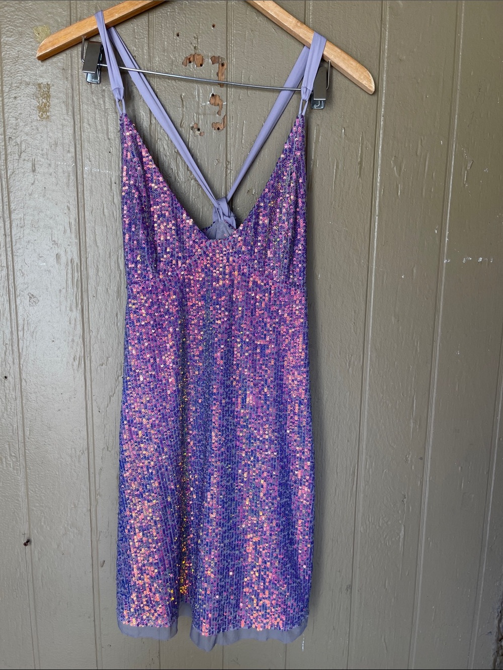 Free People Intimately Gold Rush Sequin Mini Dress Size S